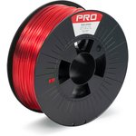 1.75mm Translucent Red PET-G 3D Printer Filament, 1kg