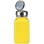 35267, Liquid Dispensers & Bottles PURE-TOUCH, YELLOW, DURASTATIC SQUARE, HDPE, 6 OZ
