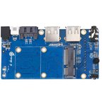 Фото 2/4 Orange Pi Zero NAS Expansion board, Плата расширения для Orange Pi Zero добавит интерфейсы: SATA, mSATA, 2хUSB, 3,5 мм AV (TBC)