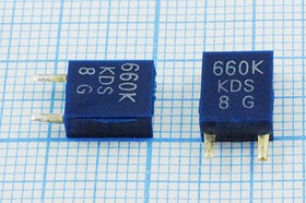 Керамические резонаторы 660кГц с двумя выводами; №пкер 660 \C07x4x09P2\\\ \ZTB660P\2P-2 (KDS)