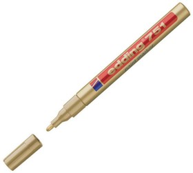 Лаковый маркер E-751/53 золотой, 1-2 мм, металлический корпус 537618