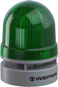 460.210.60, EvoSIGNAL Mini Series Green Sounder Beacon, 115 230 V ac, Base Mount