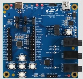 Фото 1/3 CP2615-EK-2, Interface Development Tools CP2615 USB to I2S Audio Bridge Evaluation Kit