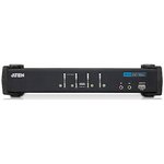 CS1764A, 4 Port USB DVI KVM Switch, 3.5 mm Stereo 1920 x 1200 Maximum Resolution