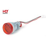 085-06-250, Индикатор значения напряжения AD-22 (LED) d22мм красный IP54 HLT