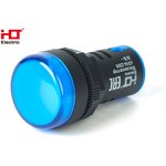 085-06-27, Лампа AD16-22DS(LED)матрица d22мм синий 36В IP40 HLT