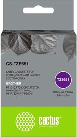 Ленточный картридж CS-TZE651 TZe-651 черный, для Brother 1010/1280/1280VP/2700VP 1449591