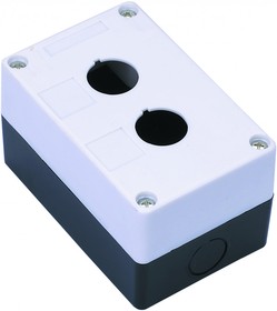 Фото 1/2 Пост кнопочный 2-м КП-101 d22мм с кабел. вводом для устройств сигнализации и управления пластик. бел. DEKraft 25502DEK