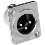 AC3MMDZ, Гнездо; XLR; "папа"; PIN: 3; прямой; цанговые контакты; пайка; 133В