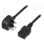 SN317-3/15/1.8BK, Cable; BS 1363 (G) plug,IEC ...