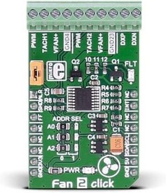 MIKROE-2708, Power Management IC Development Tools Fan 2 click