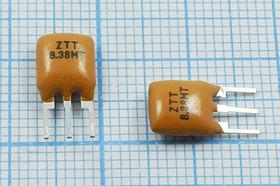 Керамические резонаторы 8.38МГц с тремя выводами; №пкер 8380 \C09x5x07P3\\5000\ \ZTT8,38MT\3P (ZTT8.38MT)