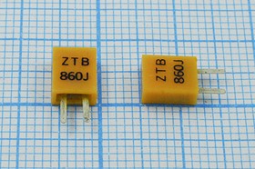 Керамические резонаторы 860кГц с двумя выводами; №пкер 860 \C05x3x06P2\\3000\ \ZTB860J\2P-2