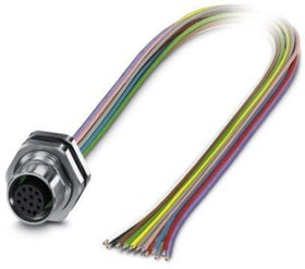 1411590, Sensor Cables / Actuator Cables SACC-DSI-M12FS-17P M16XL/0,5