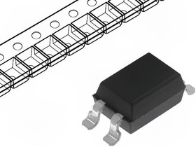 Фото 1/2 KB817-B, Оптопара, с транзистором на выходе, 1 канал, Поверхностный Монтаж DIP, 4 вывод(-ов), 50 мА, 5 кВ