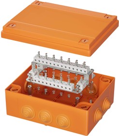Фото 1/3 Коробка пластиковая FS с кабельными вводами и клеммниками IP55 240х190х90мм 40р 450V 6A 4кв.мм DKC FSB414004