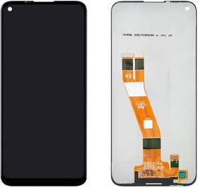 Дисплей (экран) в сборе с тачскрином для Nokia 3.4 черный