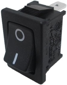 R13-66A-02-BB2, Rocker Switches SPST OFF-ON BLACK