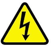 Фото 1/2 PESW-A-1Y, Labels & Industrial Warning Signs ISO Lbl Vinyl 10/cd Electr Shock symbol