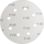 DWS6010-9180 Шлифбумага кругл. , 180мм, зерно 180, 20шт 8-ОТВЕРСТИЙ ДЛЯ УДАЛЕНИЯ ...
