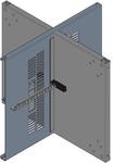 RCHV1901717LG1, Light Gray Steel Wall Mount Desktop Rack Cabinet