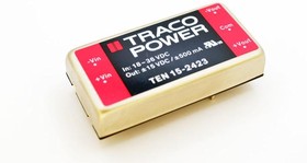 Фото 1/3 TEN 15-2423, Module DC-DC 24VIN 2-OUT 15V/-15V 0.5A/-0.5A 15W 5-Pin