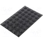 7000052035, Hemispherical PUR Self Adhesive Feet, 15.88mm diameter 19.9mm width