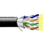1300A 0101000, Multi-Conductor Cables 24AWG 4PR SHIELD 1000ft SPOOL BLACK