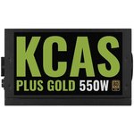 Блок питания AeroCool KCAS PLUS GOLD 550W RGB 100-240VAC Full Range APFC EU Box