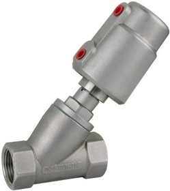 Седельный наклонный клапан нержавеющая сталь 304, с пневмоприводом (нержавеющая сталь), DN50 TL50CPAVS