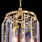 Подвесной хрустальный светильник Синди Золото CL330112