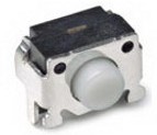 1977067-1, Switch Tactile OFF (ON) SPST Round Button Gull Wing 0.05A 12VDC 100000Cycles 1.57N SMD T/R