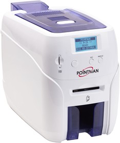 Фото 1/2 N12-0001-00-S, Принтер односторонний Pointman N20, подающий лоток на 100 карт, принимающий на 50 карт + подача карт по одной 1USB & Ethernet