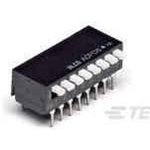 1571999-4, Switch DIP OFF ON SPST 2 Piano 0.1A 24VDC Gull Wing 2.54mm SMD T/R