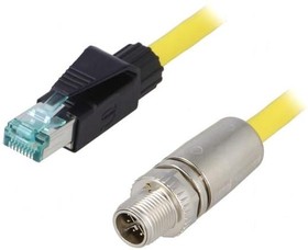 Фото 1/2 09478411001, Ethernet Cables / Networking Cables m12 xcode to rj45 assembly