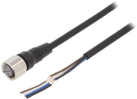 Фото 1/7 XS2F-M12PVC4S2M, Straight Female M12 to Unterminated Sensor Actuator Cable, 2m