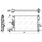 53148, Радиатор охлаждения OPEL ASTRA 10-, ASTRA GTC 11-, ASTRA J 09-,