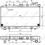 53700, Радиатор охлаждения SUBARU LEGACY IV 03-,