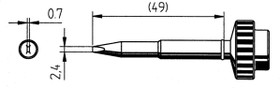 0612KDLF, Жало, "отвертка", 2,4мм