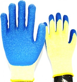 перчатки х/б с рельефным латексным покрытием, 200 пар GHG-06-2