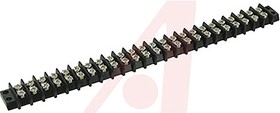 Фото 1/2 24-140, Barrier Strip, 24 Contact, 9.53mm Pitch, 2 Row, 15A, 250 V ac