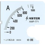Aster Шкала к амперметру AMP-771 800/5 А SC771-800