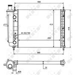 58015, Радиатор охлаждения FIAT BRAVA 95-01, BRAVO I 95-01, MAREA 96- ...