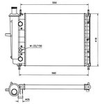 58015, Радиатор охлаждения FIAT BRAVA 95-01, BRAVO I 95-01, MAREA 96- ...