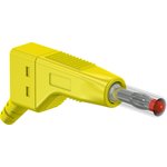 4 mm plug, screw connection, 2.5 mm², yellow, 64.9326-24