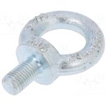 SZU16, Рым-болт, M16x27, DIN 580, Головка с петлей, нет, сталь, цинк, 35мм