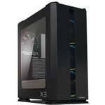 Корпус ZALMAN X3, ATX, BLACK, WINDOW, 2x3.5", 2x2.5", 2xUSB2.0, 2xUSB3.0 ...