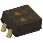 SDA02H0SBR, DIP Switches / SIP Switches FLUSH ACT 2 POS REEL