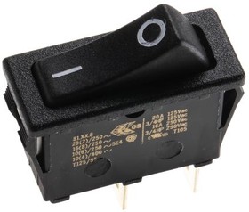 Фото 1/2 SX81111811210000, Single Pole Single Throw (SPST), On-None-Off Rocker Switch Panel Mount