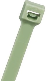 Фото 1/3 PLT1M-M109, Pan-Ty® locking tie, miniature cross section, 3.9" (99mm) length, polypropylene, green.